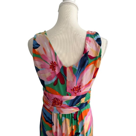 PAPPAGALLO Multicolor Floral Maxi Dress Size Small - Picture 4 of 14